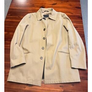 Banana Republic Men’s Beige Cotton Car Coat – Size M